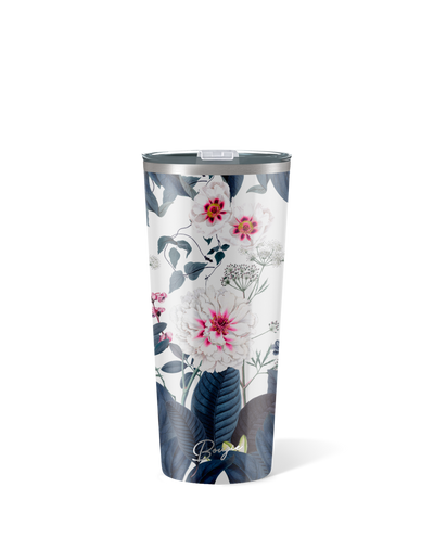 22oz. Insulated Tumbler | Peony floral design