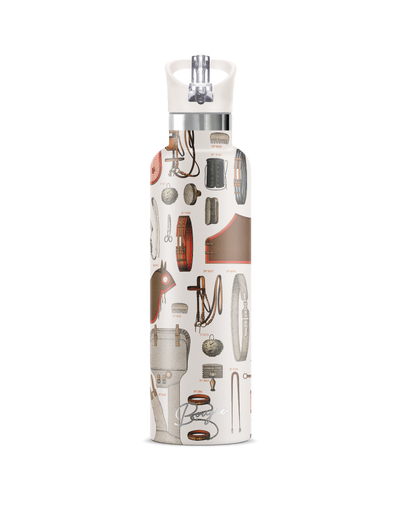 Bits and Bridles horse tack design bottle with matching cream lid