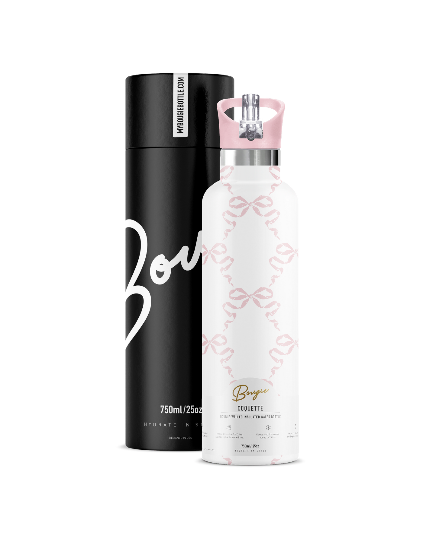 Coquette | 25 oz Insulated Water Bottle
