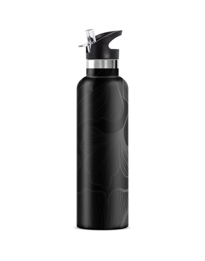 Black Lotus | 25oz Insulated Water Bottle