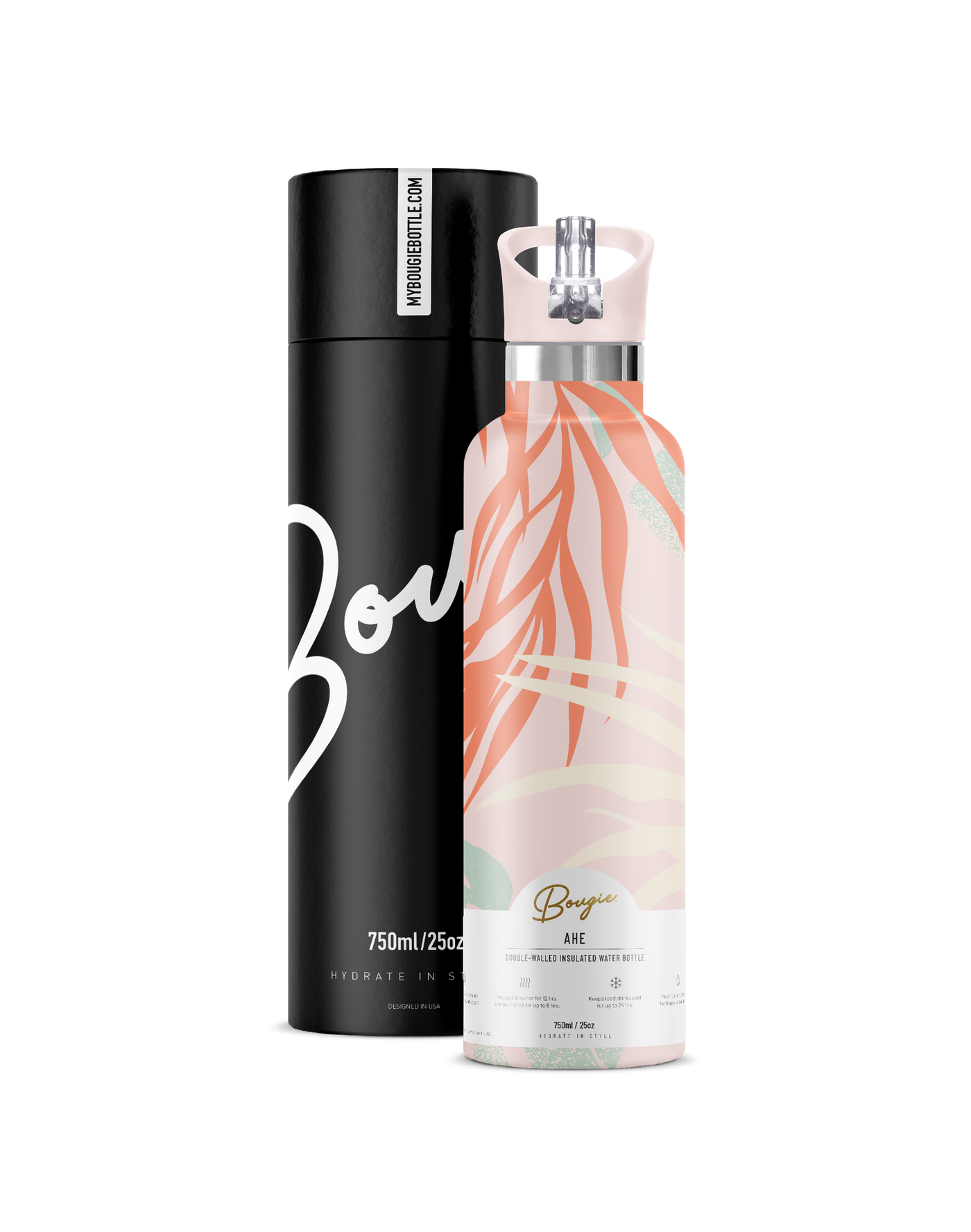 Ahe | 25oz. Insulated Water Bottle - My Bougie Bottle