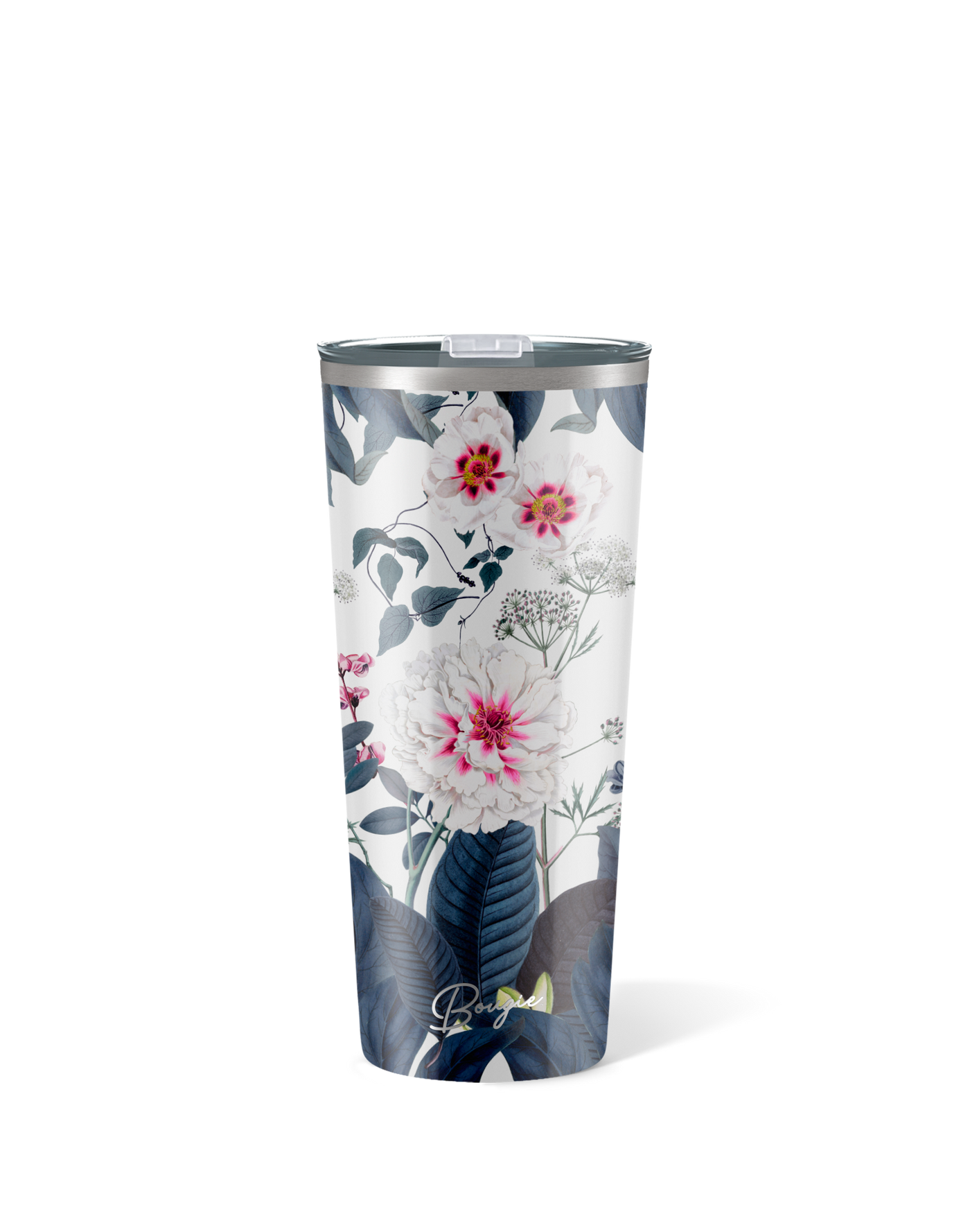 22oz. Insulated Tumbler | Peony floral design 