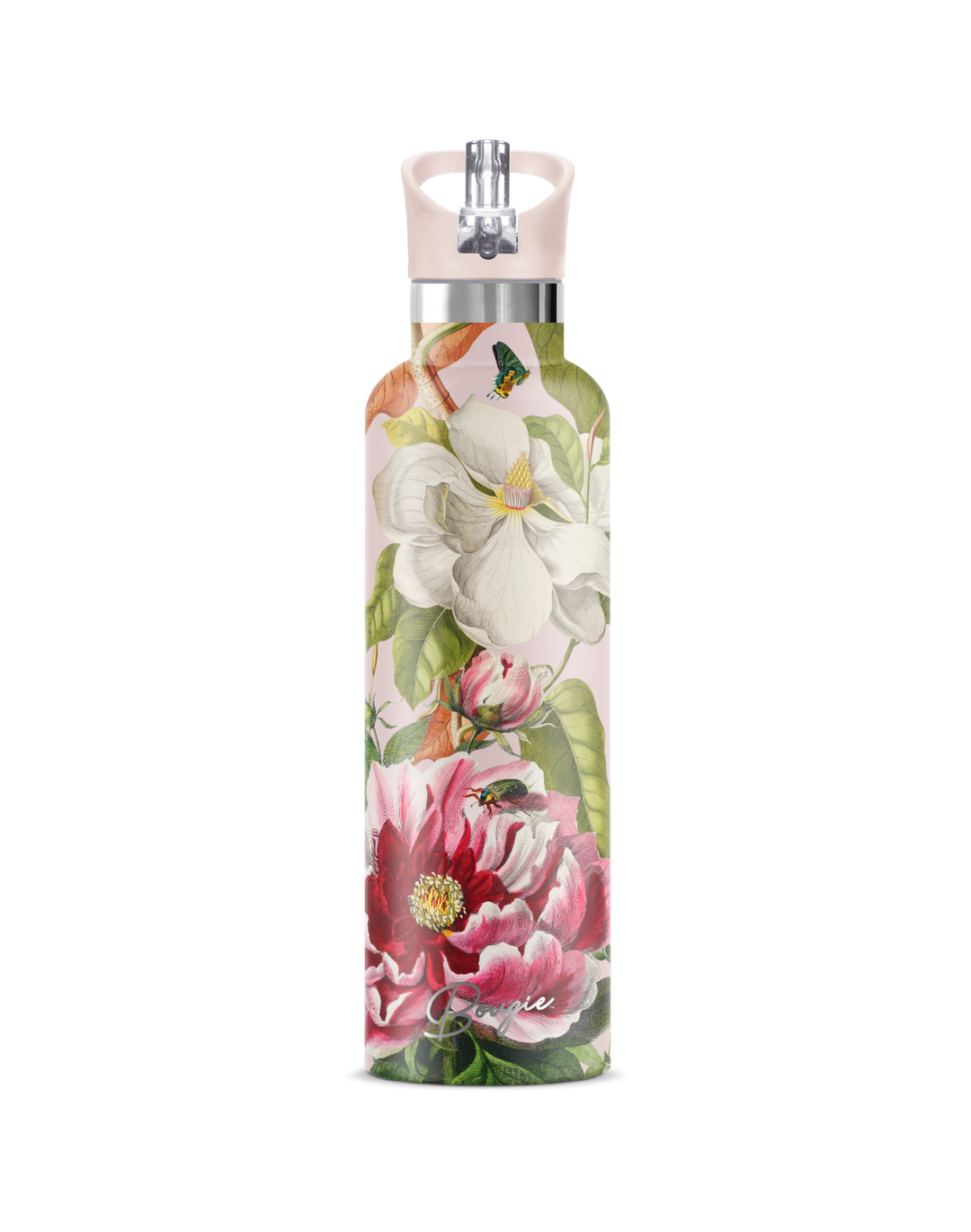 Hibiscus 25oz Insulated Stainless Steel Water Bottle | My Bougie