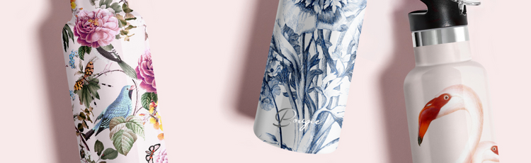 Couture Water Bottle | Floral-Print Water Bottle – My Bougie Bottle