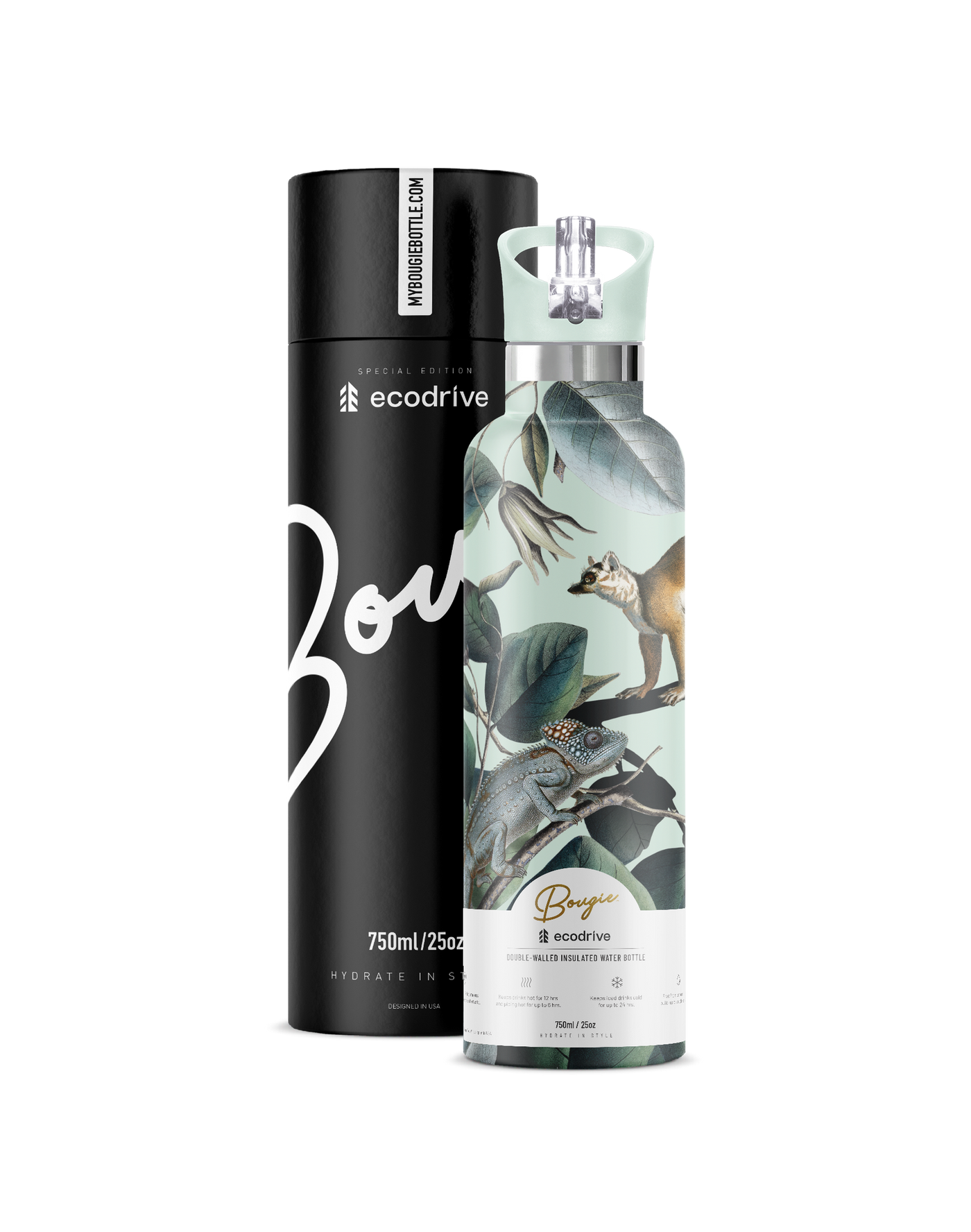 Ecodrive | Lemeur 25oz. Insulated Water Bottle - My Bougie Bottle
