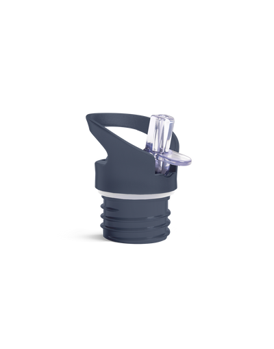 Flip ‘N’ Sip Lid Navy | 2 Straws + 1 Cleaner - My Bougie Bottle