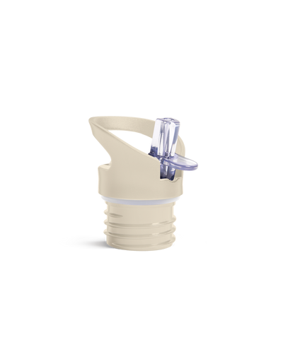 Flip ‘N’ Sip Lid Sand | 2 Straws + 1 Cleaner - My Bougie Bottle