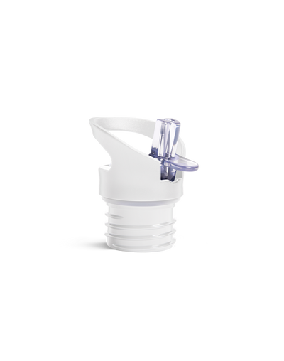 Flip ‘N’ Sip Lid White | 2 Straws + 1 Cleaner - My Bougie Bottle