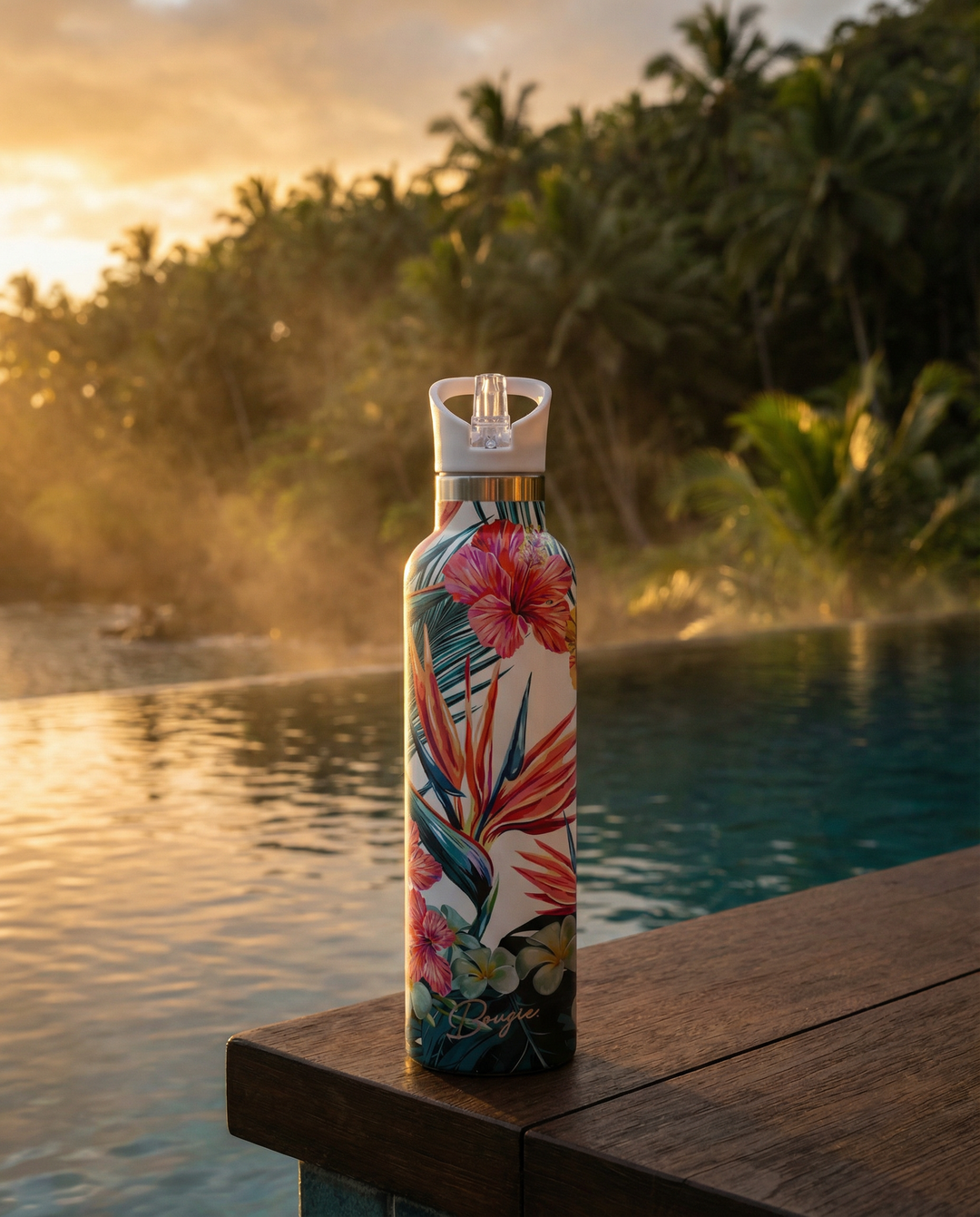 My Bougie Bottle 25oz Insulated Water Bottle – Hibiscus