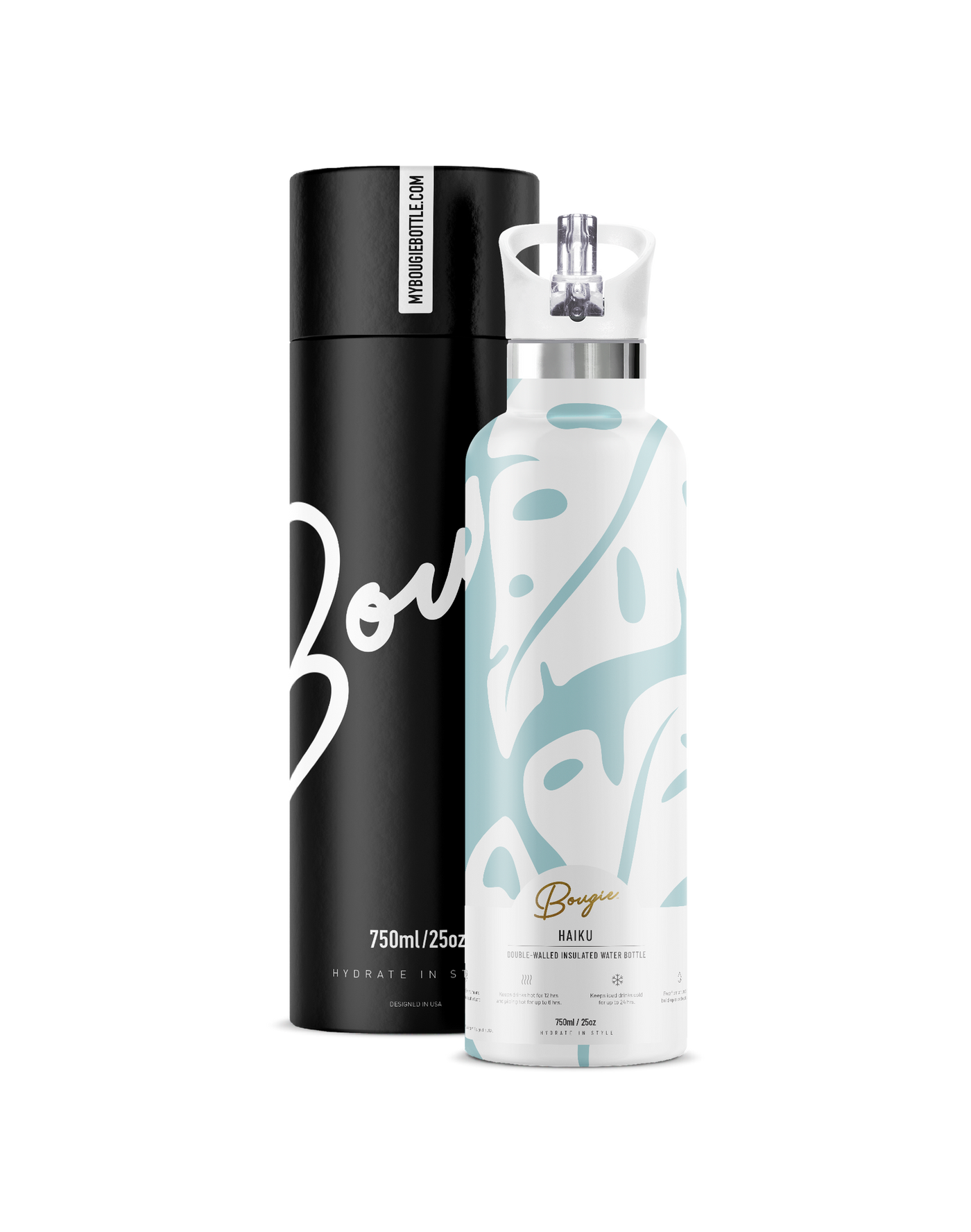 Haiku | 25oz. Insulated Water Bottle - My Bougie Bottle