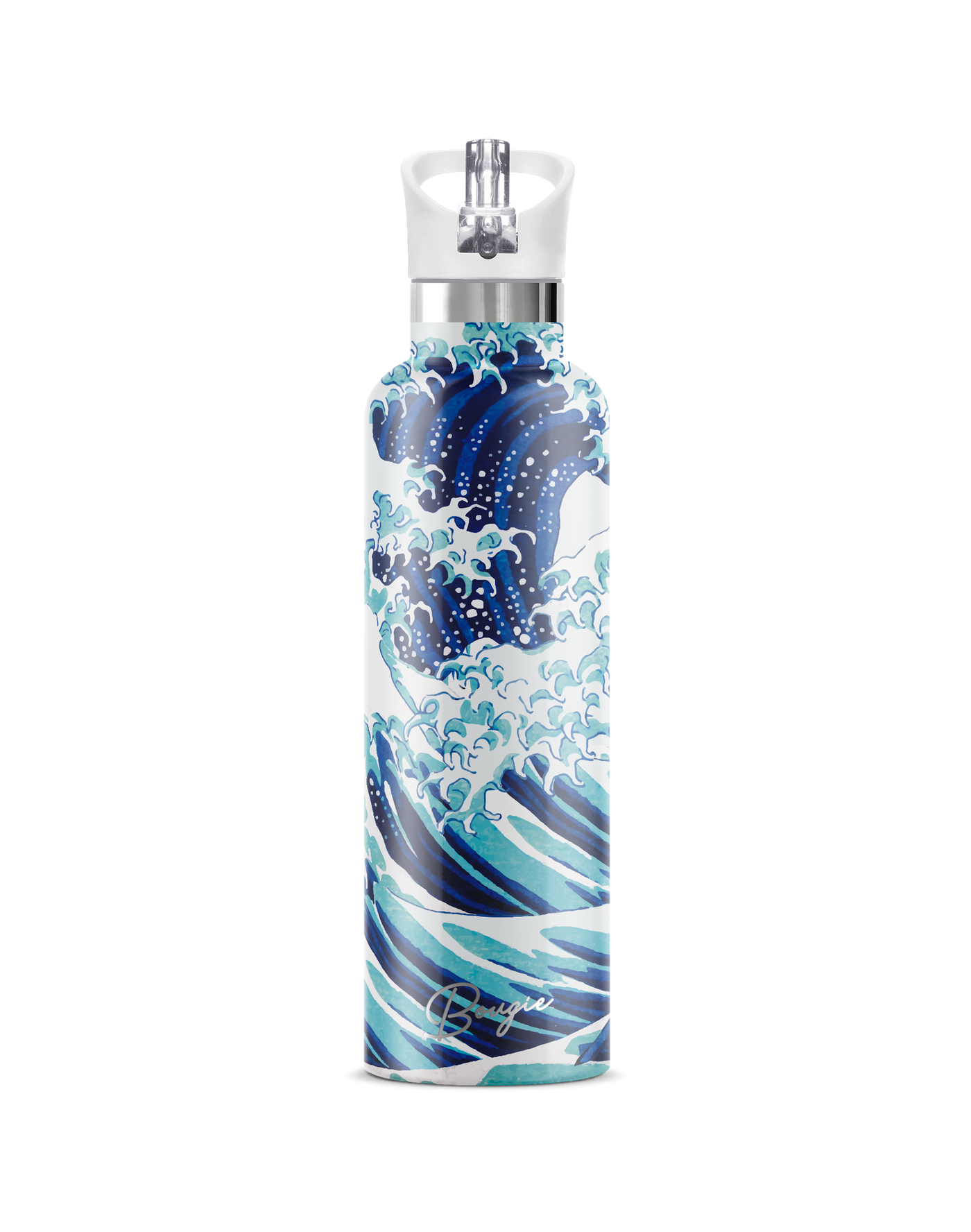Hokusai | 25oz. Insulated Water Bottle - My Bougie Bottle