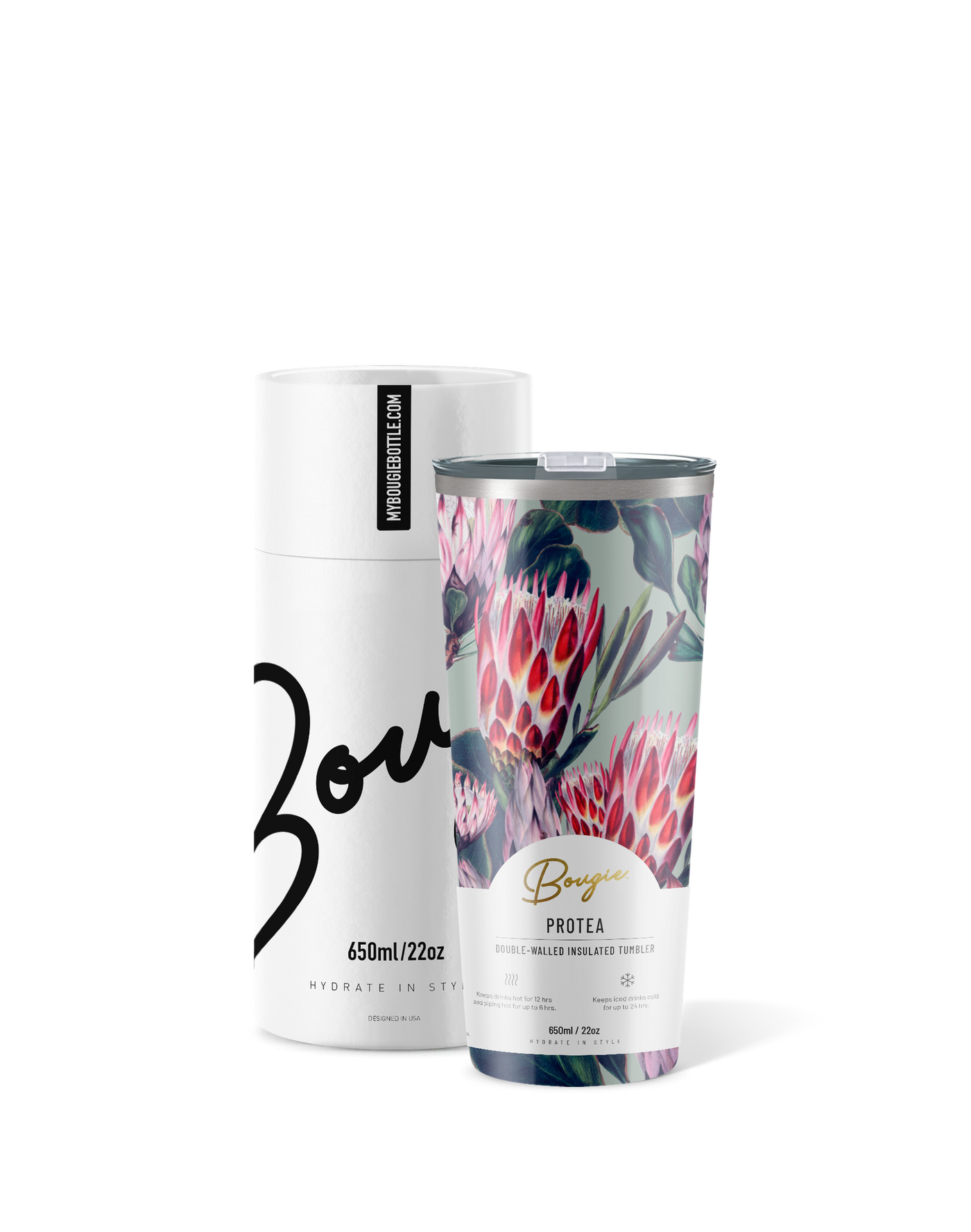 Protea | 22oz. Insulated Tumbler - My Bougie Bottle