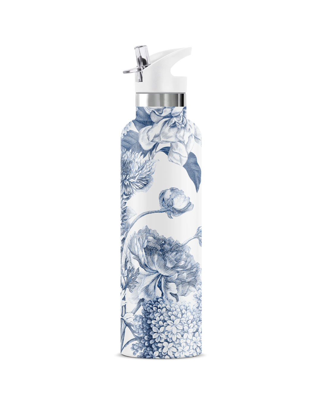 Tiare Bliss Water Bottle–Graceful & Delicate Toile Details