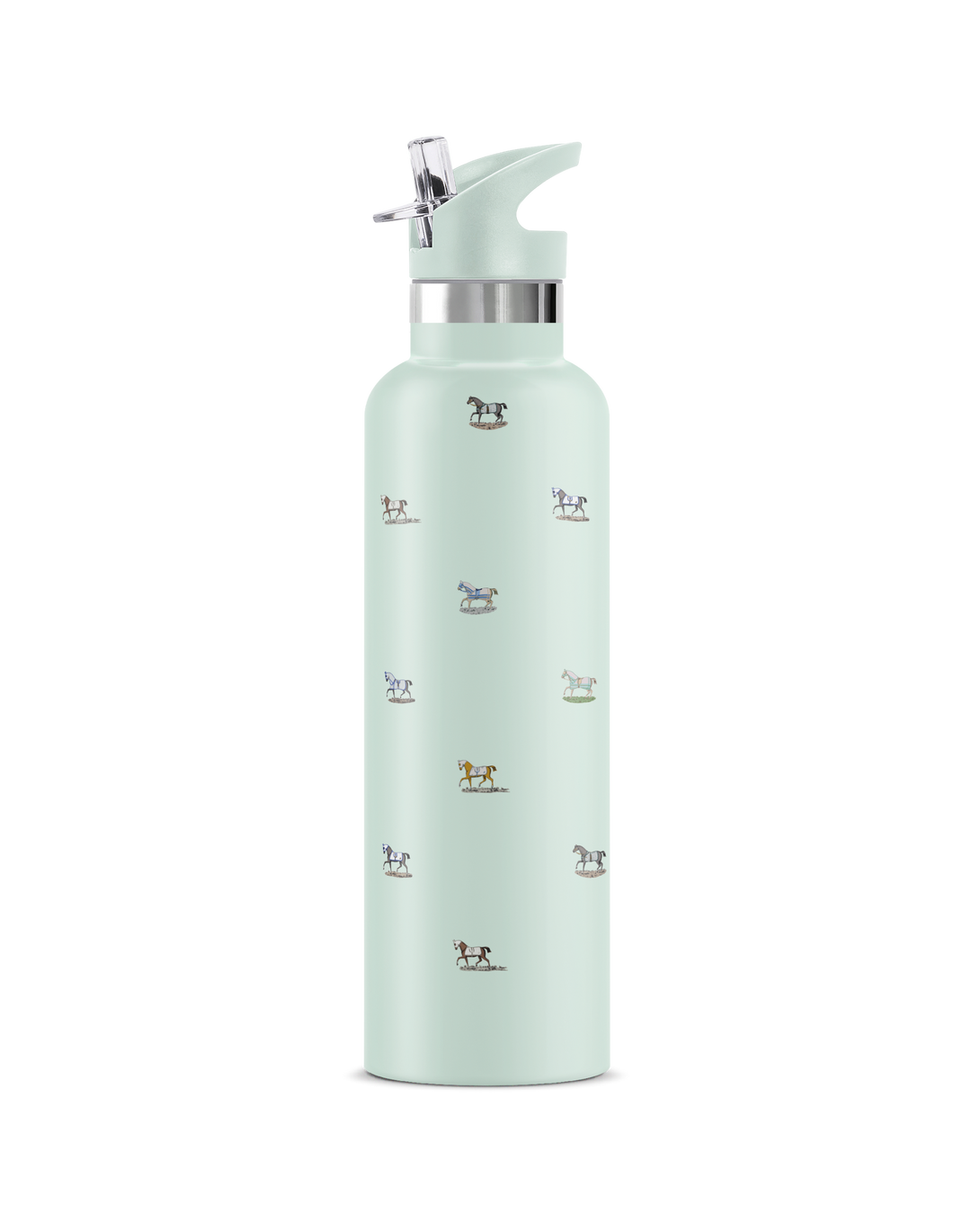 My Bougie Bottle 25oz Insulated Water Bottle – Mint Horse Print